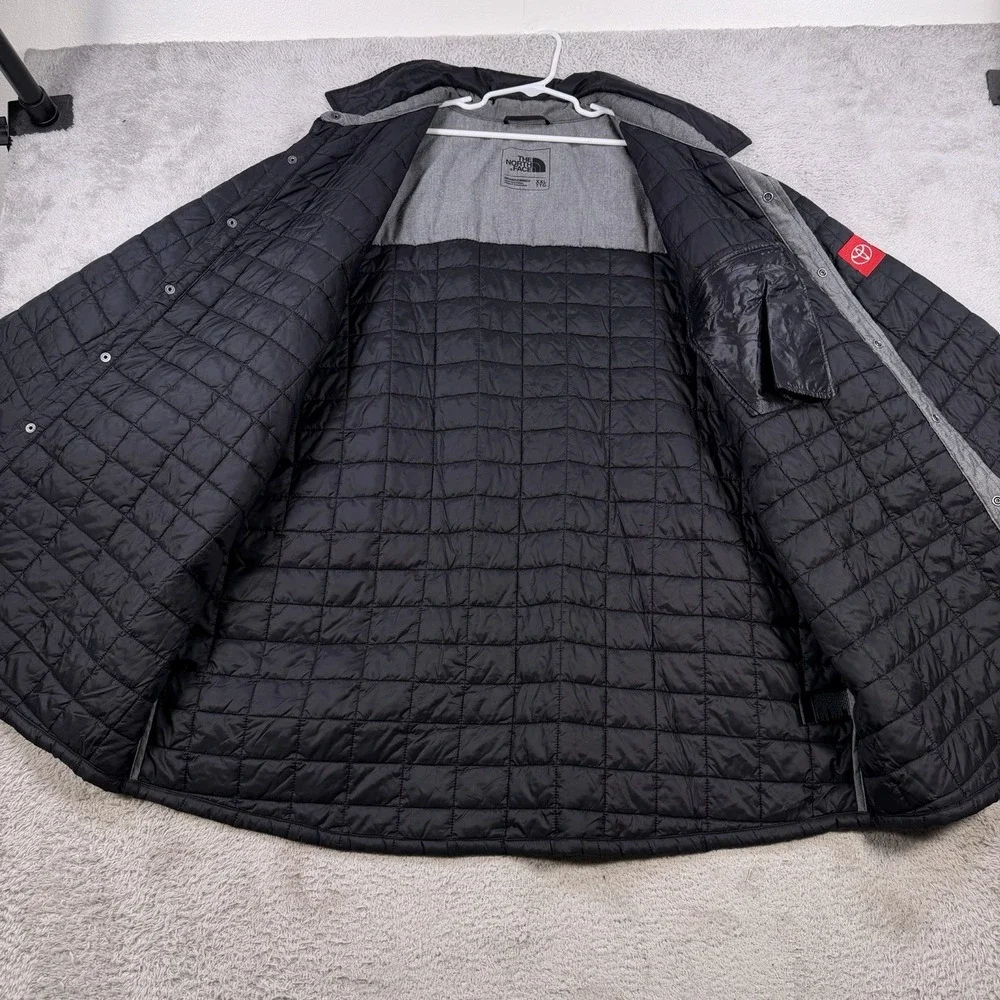 The North Face Jacket  Mens 2XL Black Thermoball Eco Snap Quilted Lined Toyota